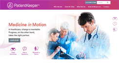 Desktop Screenshot of patientkeeper.com