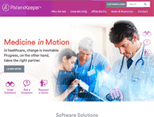 Tablet Screenshot of patientkeeper.com